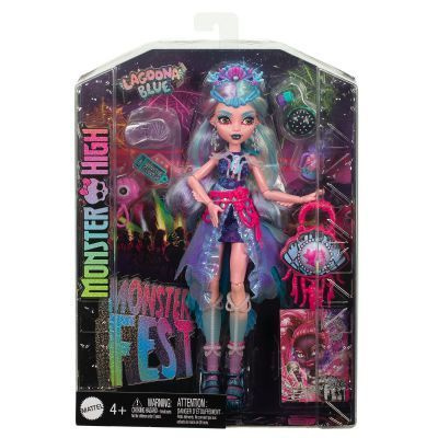 Модная кукла Фестиваля Монстров Лагуна Блю 29 см, Mattel Monster High Monster Fest, с аксессуарами и #1