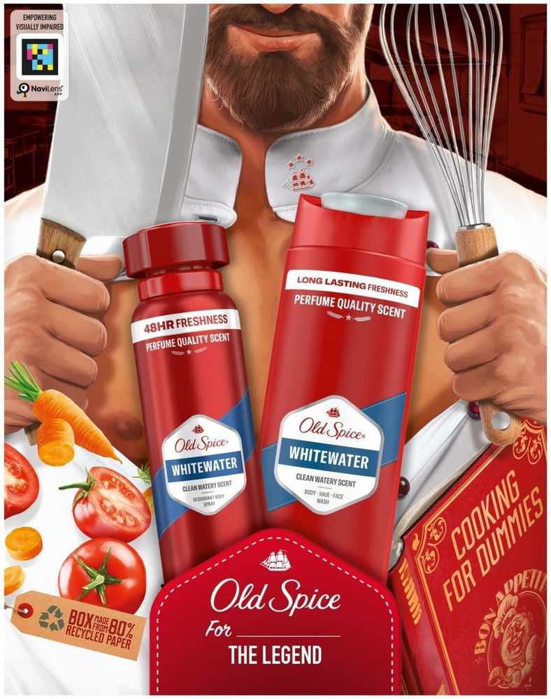 Подарочный набор OLD SPICE Аэроз дезодорант 150мл+Гель для душа+Шампунь 250мл Whitewater  #1