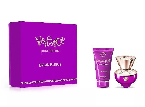 VERSACE Подарочный набор женский DYLAN PURPLE, Парфюмерная вода, спрей 30 мл + Лосьон для тела 50 мл #1