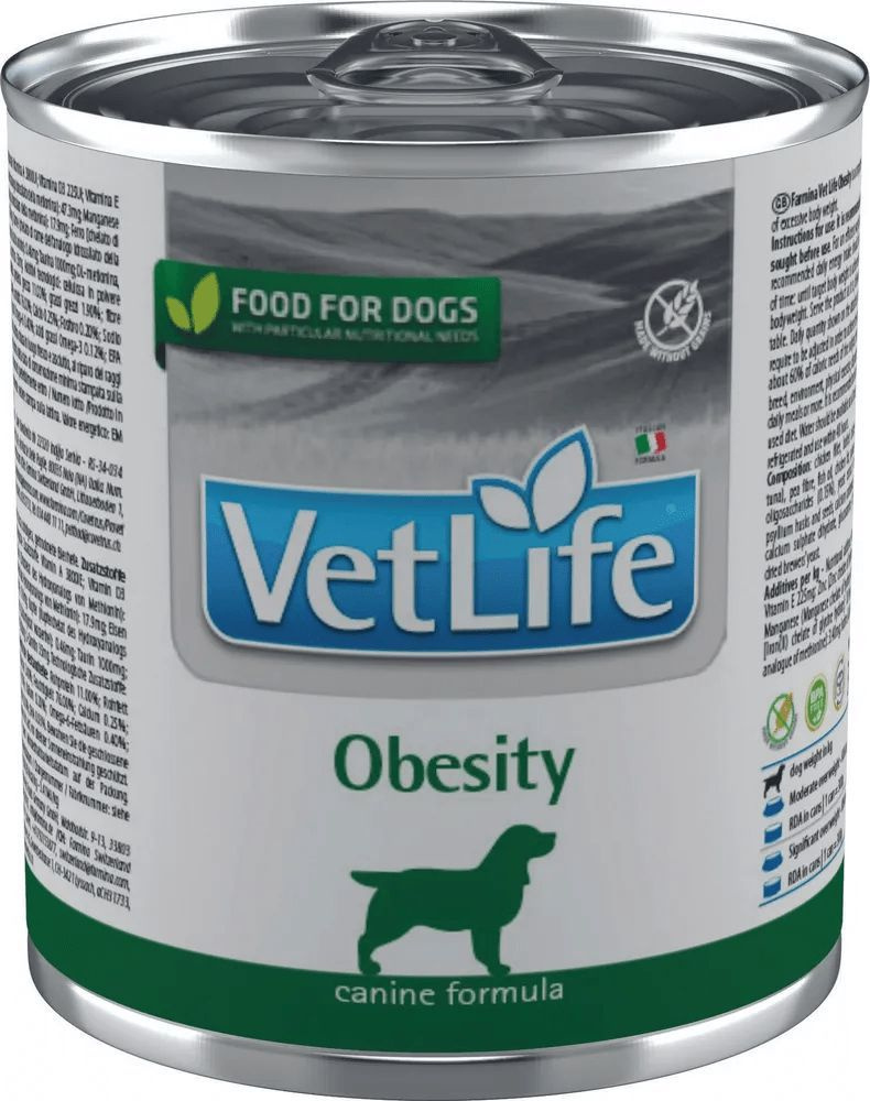 Консервы/влажный корм Farmina Vet Life Natural Diet Dog Obesity/Диета паштет для собак всех пород при #1