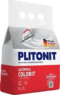 Plitonit Colorit/Плитонит Колорит,2 штуки по 2кг,Цвет Белый,затирка для швов керамогранита, натурального #1