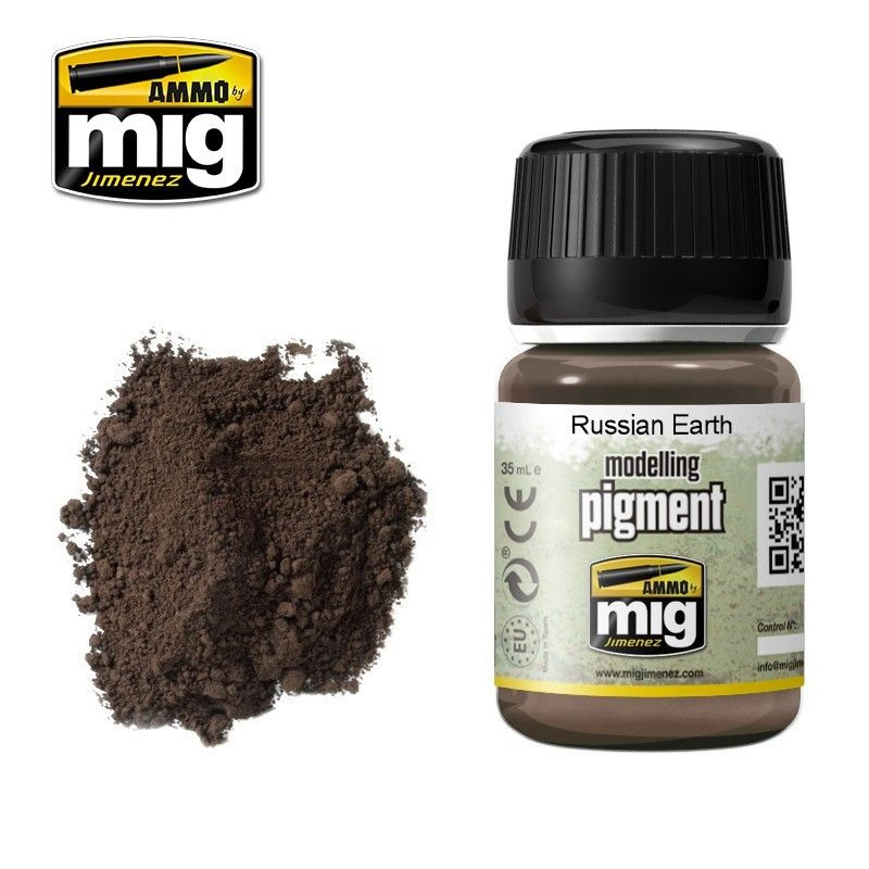 Сухие пигменты PIGMENT Russian Earth (35mL) (Ammo Mig) #1