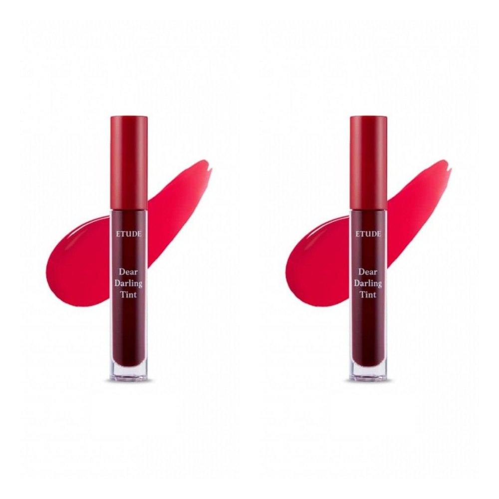 Etude House Увлажняющий гелевый тинт для губ Dear Darling Water Gel Tint, тон 07, 2 шт  #1