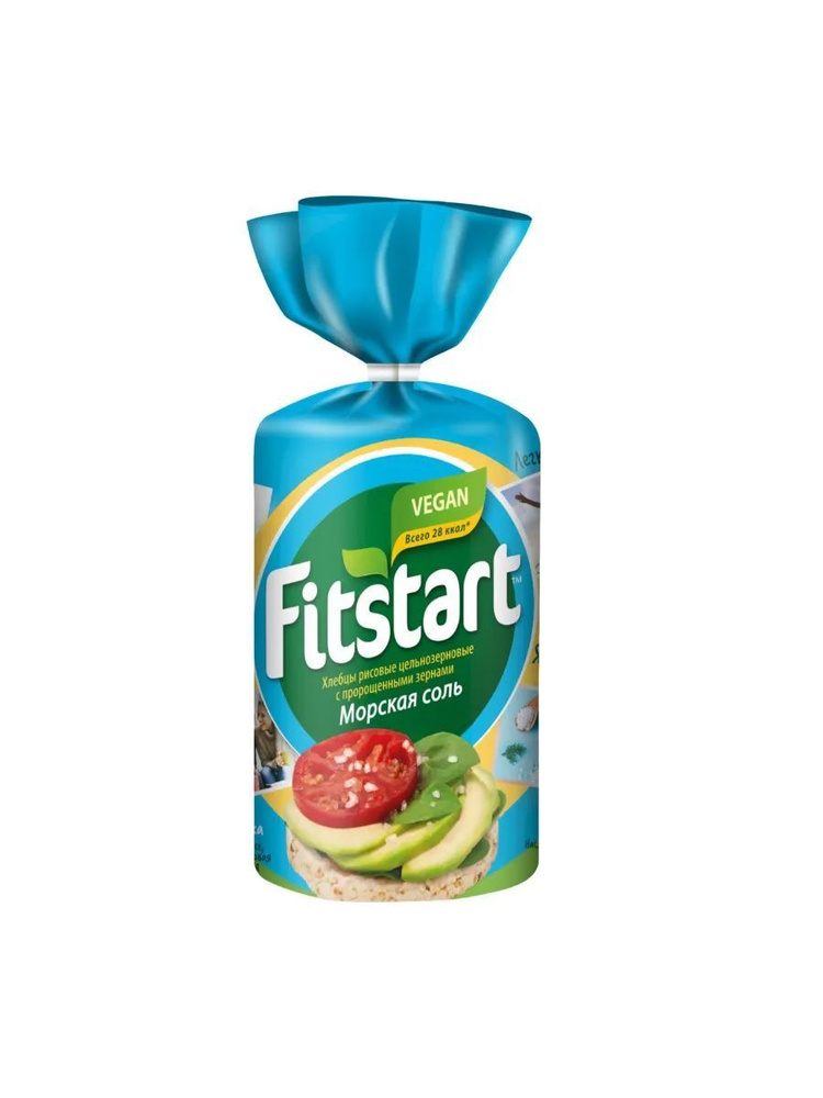 Хлебцы FITSTART рисовые Морская соль , 90г #1