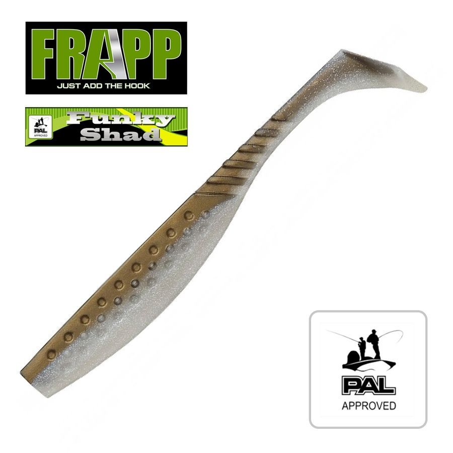 Приманка силиконовая Frapp Funky Shad 4", 10 см, 6 шт/уп, #36 #1