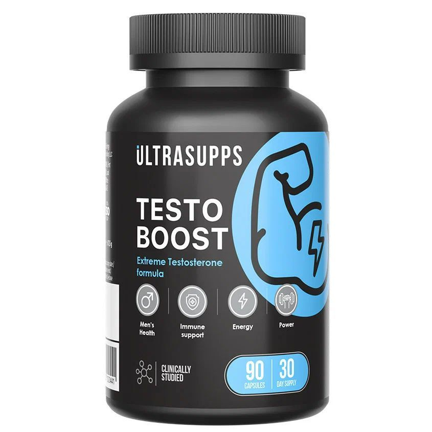 Бустер тестостерона для мужчин Testo Boost UltraSupps для повышения либидо, потенции и мышц, витаминный #1