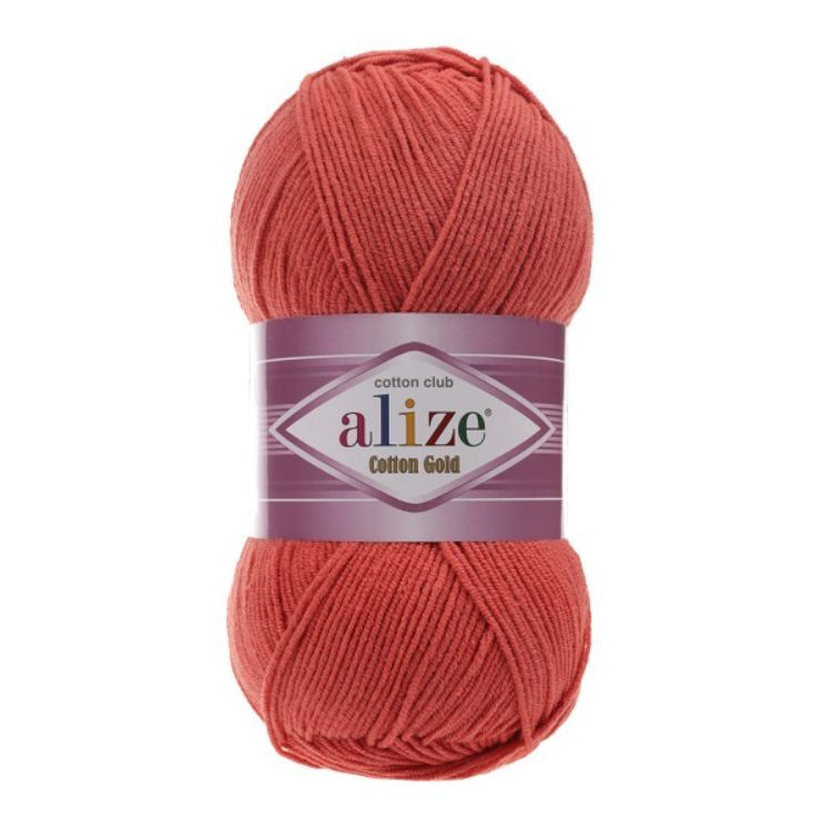 ПРЯЖА ALIZE COTTON GOLD (38-коралловый) 3 мотка #1