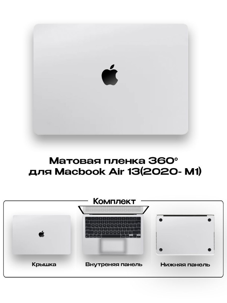 Виниловое покрытие для Macbook Air 13 2020года/ Самоклеющаяся наклейка на ноутбук  #1