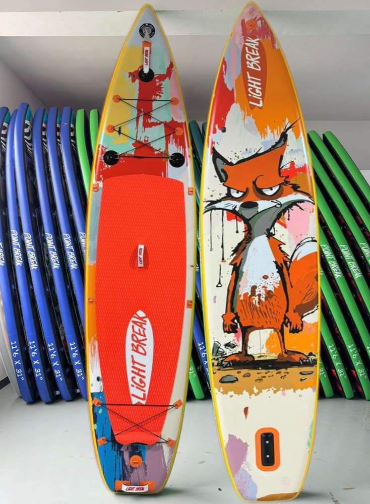 SUP board Point break FOX, Надувная SUP доска лиса 11,6 (351cм81см15см) #1