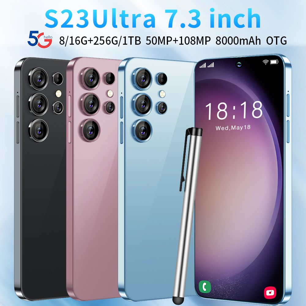 Смартфон Русская версия S23 Ultra 7.3HD, телефоны смартфоны,` - купить по  выгодной цене в интернет-магазине OZON (1160910675)