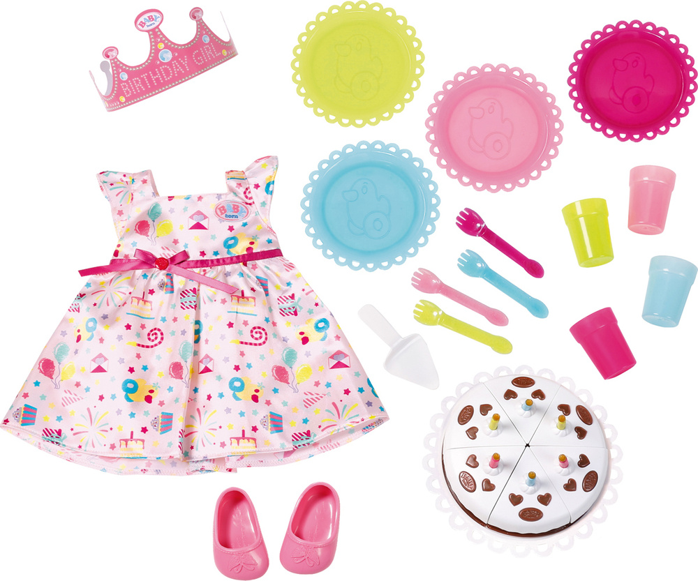 Одежда и аксессуары для кукол Беби Бон 825-242 день рождения Baby Born Zapf Creation  #1