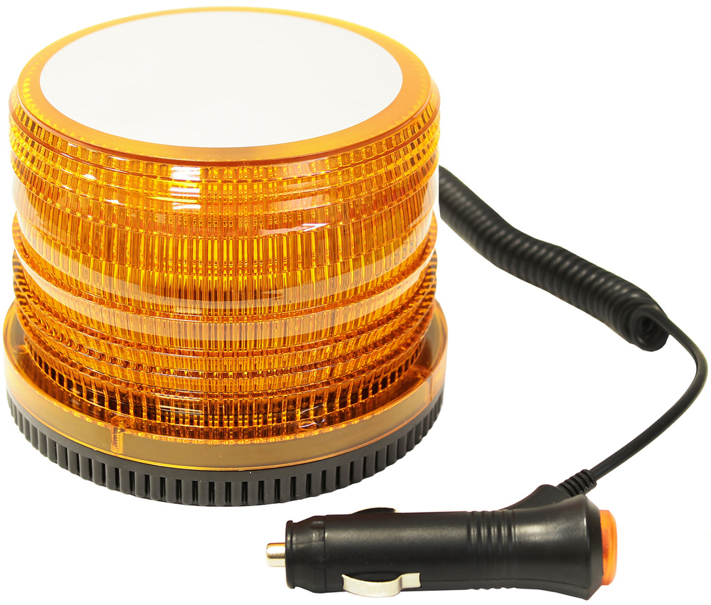 Маяк проблесковый светодиодный 10-30 V "Стробоскоп" 72 LED, на магните, питание от прикуривателя  #1