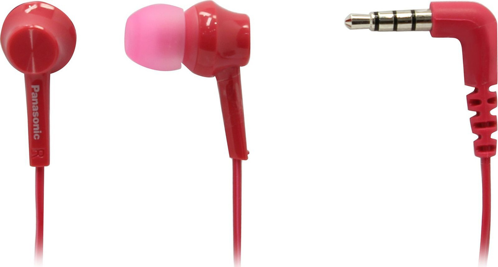 Panasonic Наушники проводные с микрофоном, 3.5 мм, розовый #1