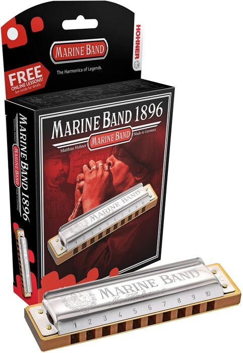 Hohner Marine Band 1896/20 A (M1896106X) Губная гармоника с уроками #1
