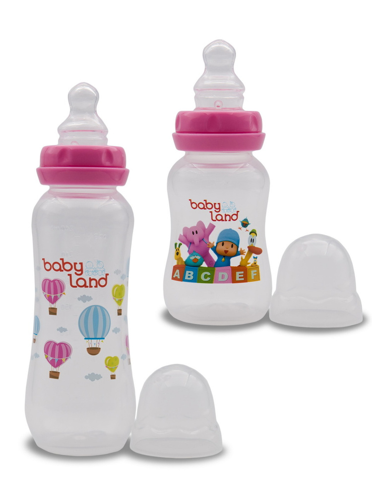 Набор бутылочек "Baby Land" 150мл и 240мл/ бутылочки для кормления/ анатомическая силиконовая соска/ #1