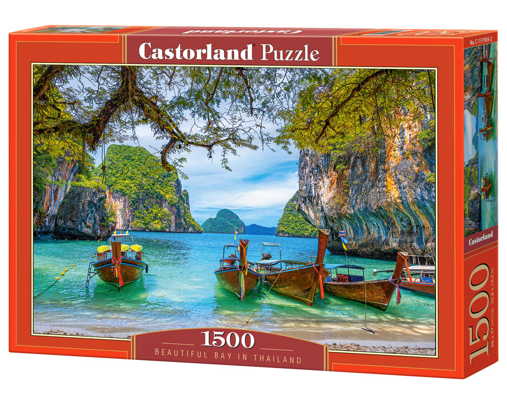 Пазлы для взрослых, 1500 элементов, деталей Castorland Красивая бухта. Таиланд  #1