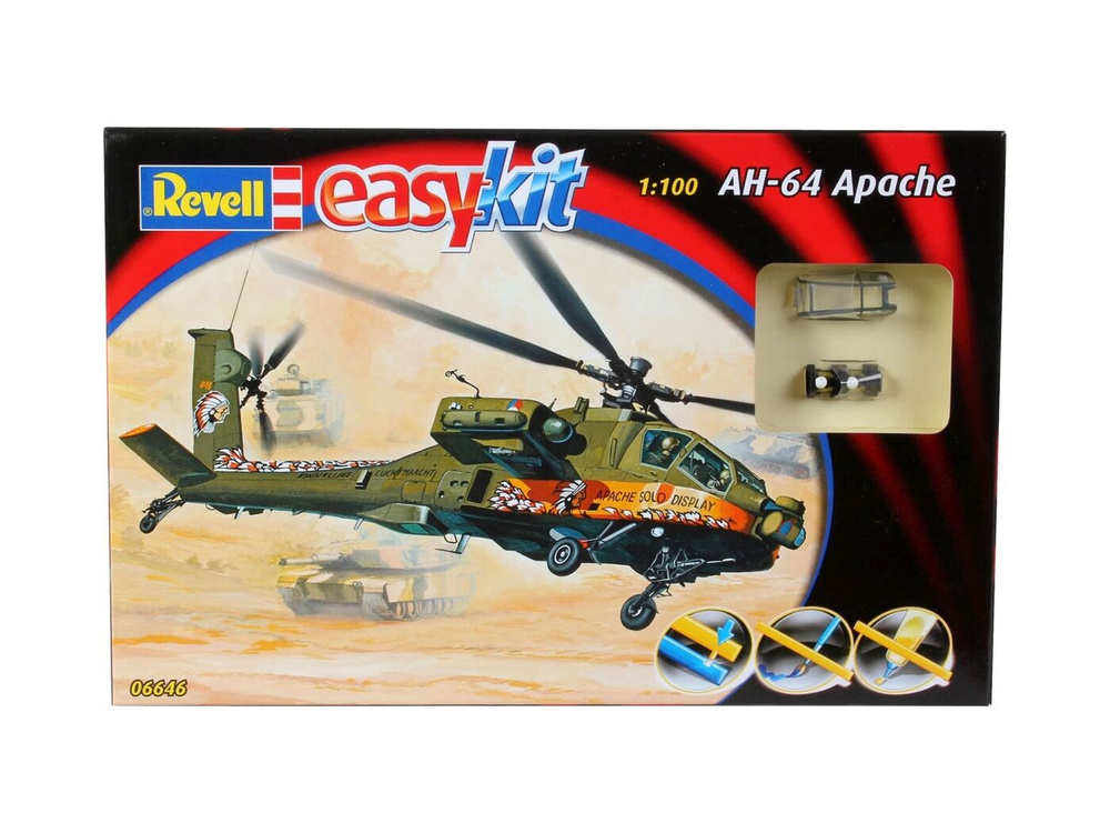 Модель для сборки Revell Сборка Боевой Вертолет AH-64 Apache, 06646  #1