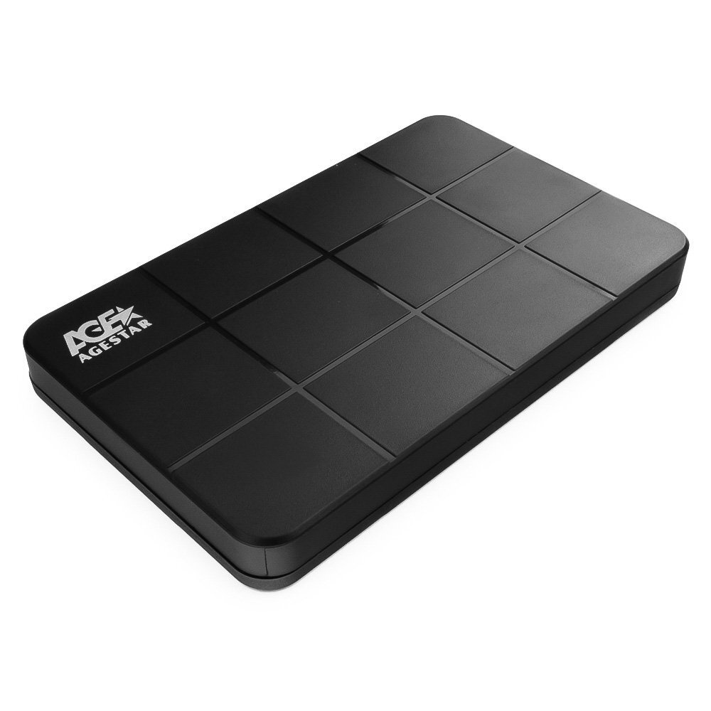 Внешний корпус 2.5 SATA III HDD/SSD, USB 3.0 3UB2P1 (BLACK), пластик, черный  #1