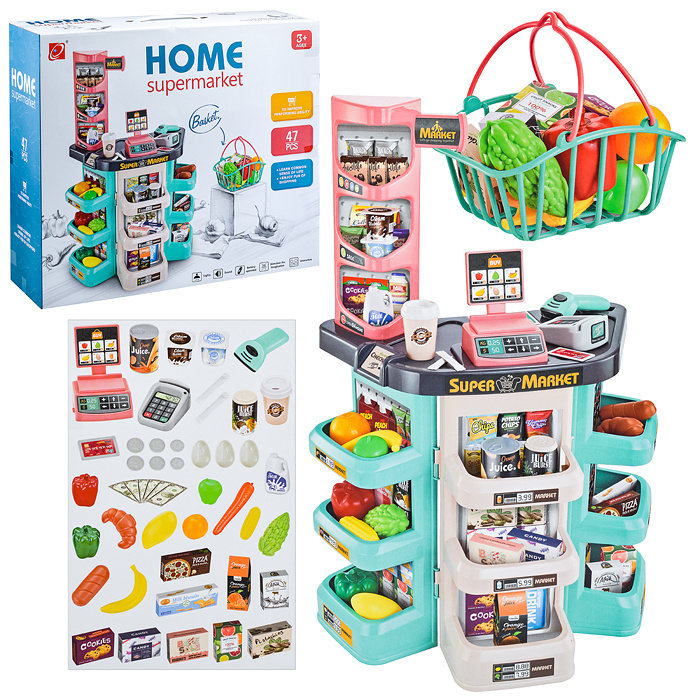 Набор игровой Магазин игрушечный детский "Супермаркет" 668-86 Высота 79 см, в коробке UralToys  #1