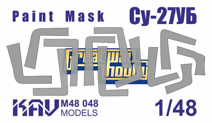 KAV models Окрасочная маска на Су-27УБ (GWH), 1/48 #1