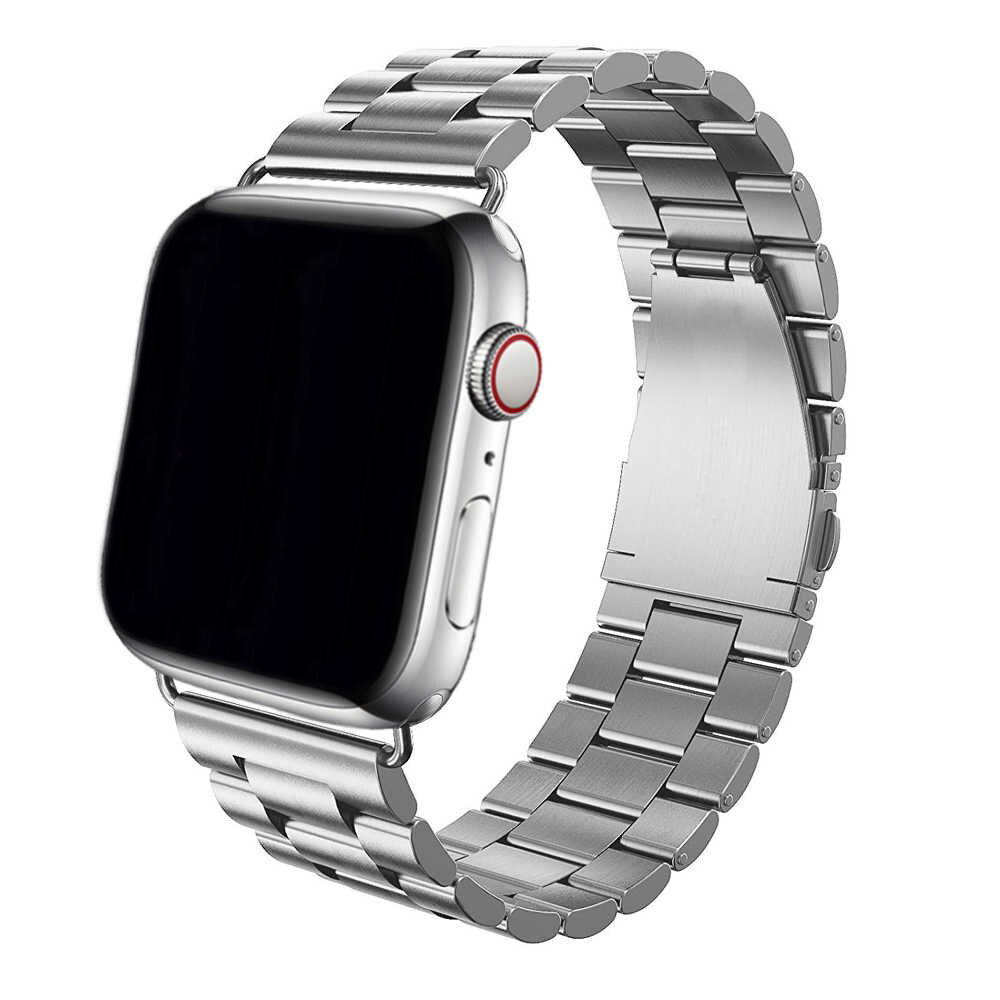 Металлический блочный стальной ремешок для смарт часов Apple Watch Series 1-9 , SE , Ultra и Ultra 2 #1