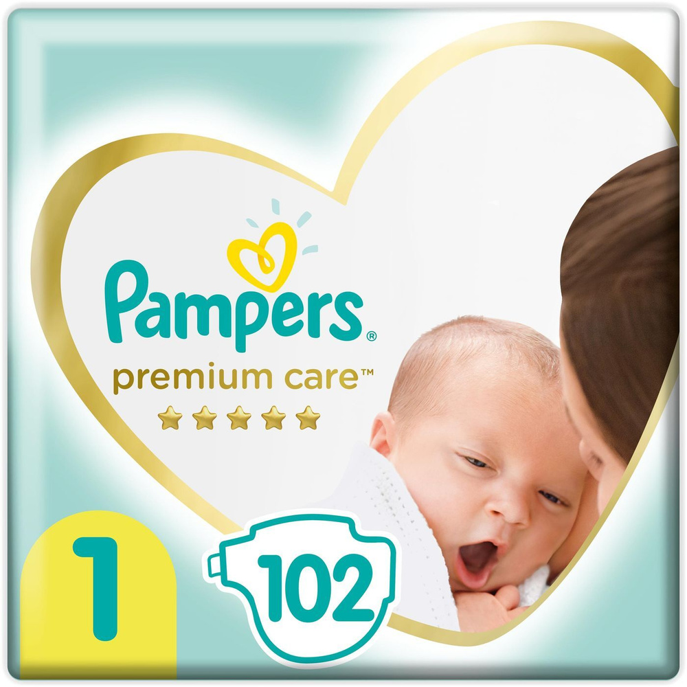 Подгузники детские Pampers Premium Care Newborn 1 2-5кг 102шт #1