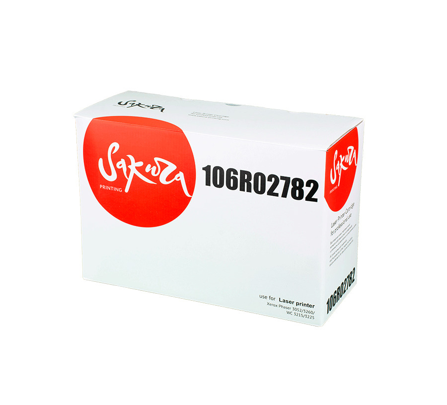 Комплект картриджей лазерных (2 штуки) Sakura 106R02782 для Xerox Phaser 3052/3260, WC 3215/3225, черный #1