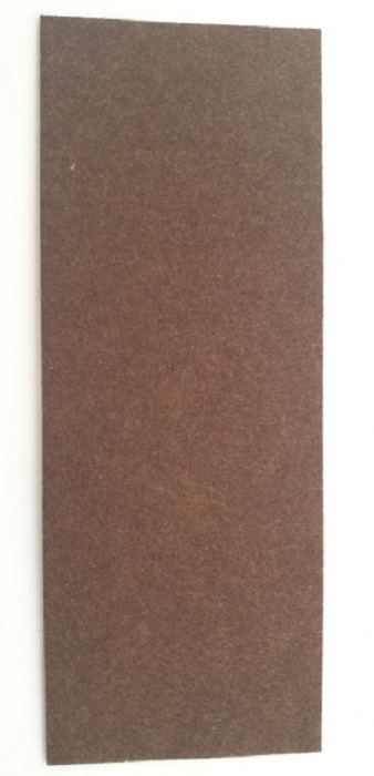 Защитная накладка на ножки мебели войлочные, неразрезанная, размер 95 х 250 мм, цвет - коричневый (четырёхугольные) #1