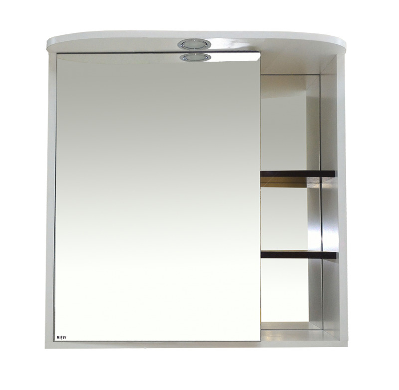Зеркальный шкаф Misty Венера - 80 левый со светом комбинированный  #1