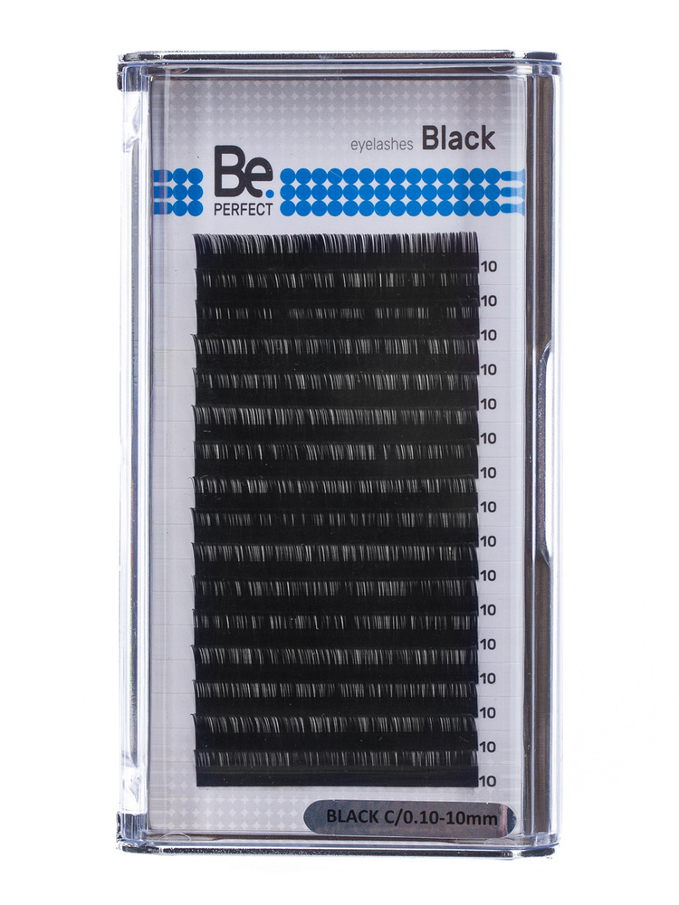 Ресницы для наращивания Be Perfect Black, отд. длины, 16 лент D 0,07 07 mm  #1