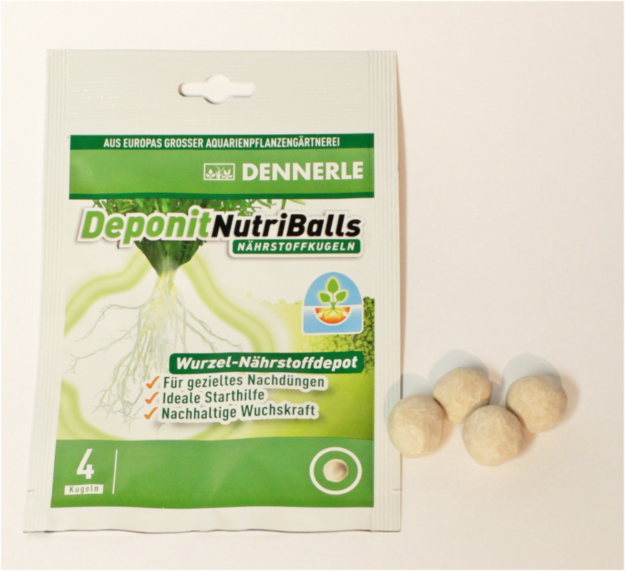Dennerle Deponit NutriBalls 4 шт, - Корневое удобрение в виде шариков для любых аквариумных растений #1
