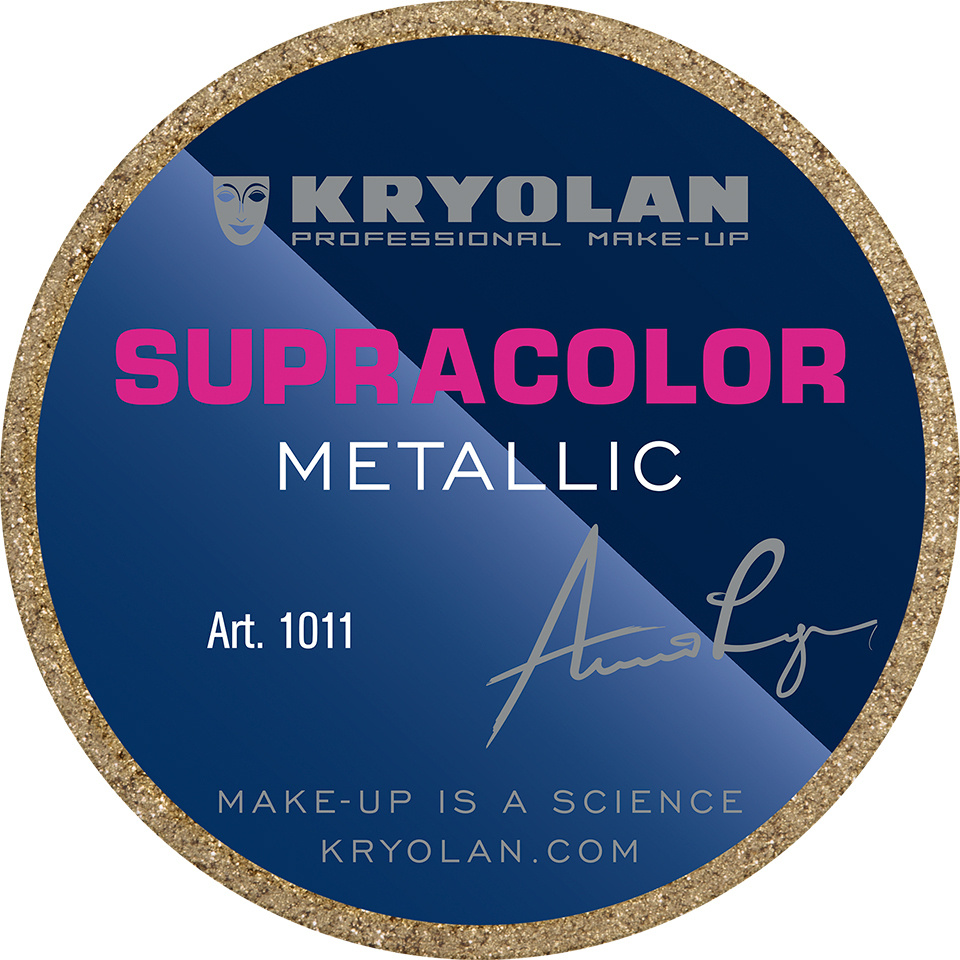 KRYOLAN Грим кремообразный на жировой основе металлик/Supracolor Metallic 8 мл. Цв: Gold  #1