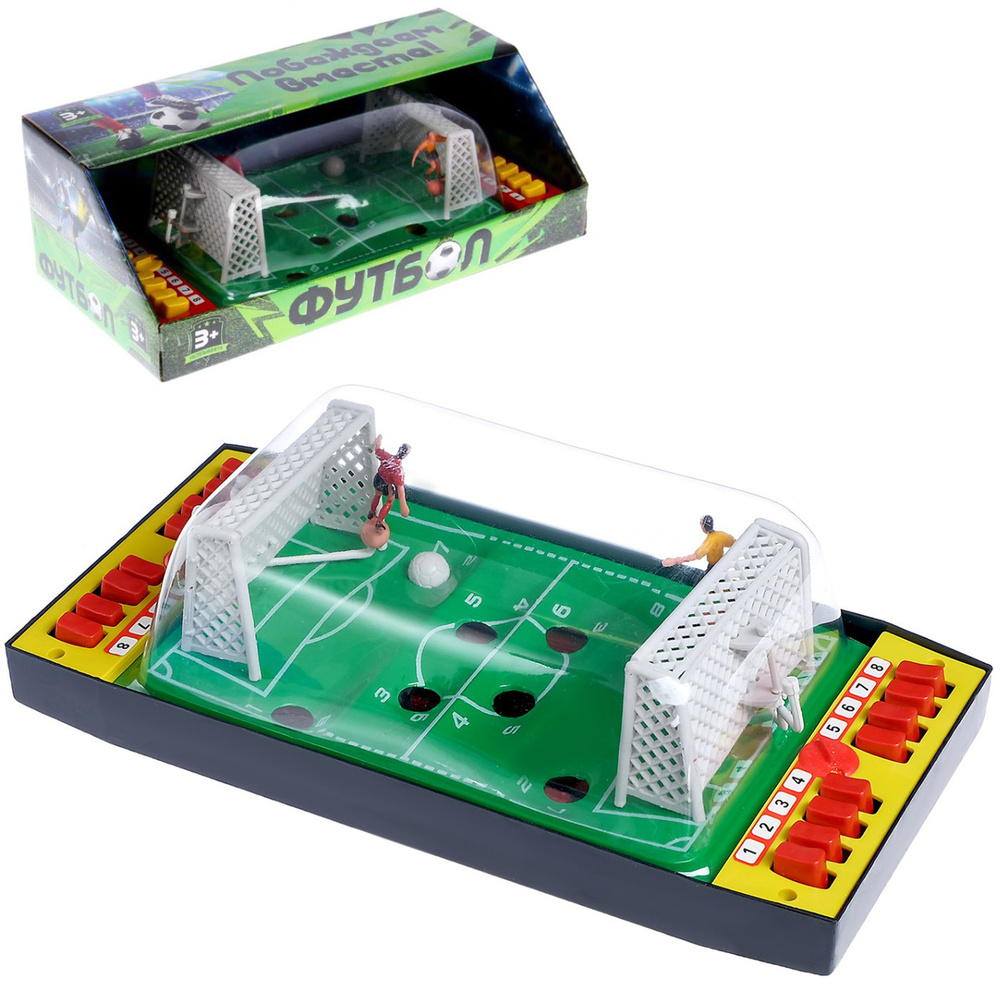 Настольный футбол "Побеждаем вместе", детская спортивная игра, игровой стол для дома, кикер  #1