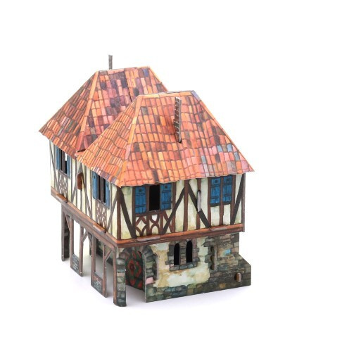 Сборная модель Умная Бумага Дом Бюргера. Средневековый город УмБум282  #1
