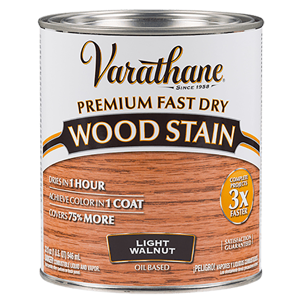 Масло для дерева тонирующее быстросохнущее Varathane Fast Dry Wood Stain 0,946 л. Цвет: Светлый орех #1