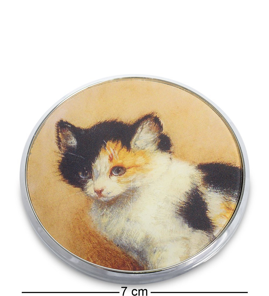 Зеркальце ''Пробуждение котенка'' Генриетта Роннер-Книп (Museum.Parastone)  #1