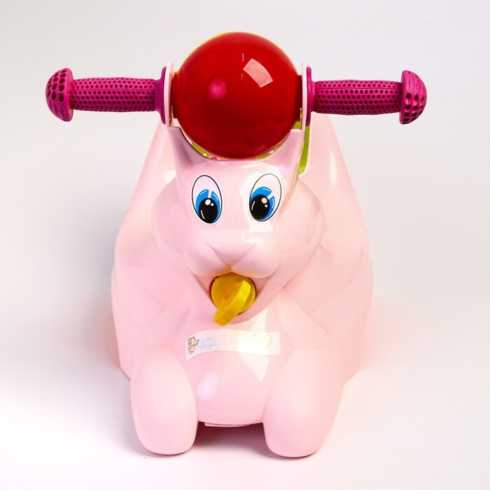 Горшок-игрушка "Зайчик", цвет розовый #1