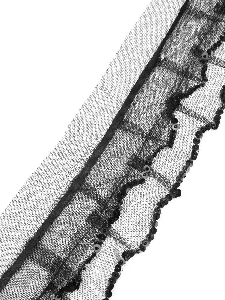 Тесьма-оборка 9801HB (YX170) черный #1