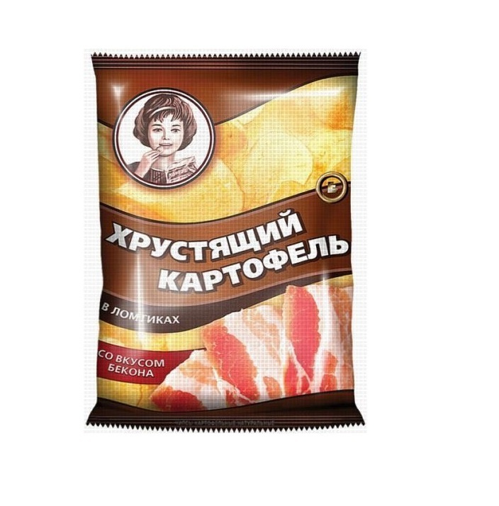 Чипсы Хрустящий Картофель Бекон, 30 шт по 40 г #1