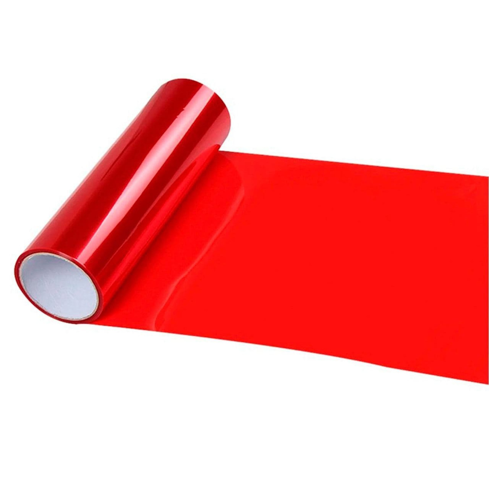 Красная тонировочная пленка для фар (1 м. x 30 см.) #1