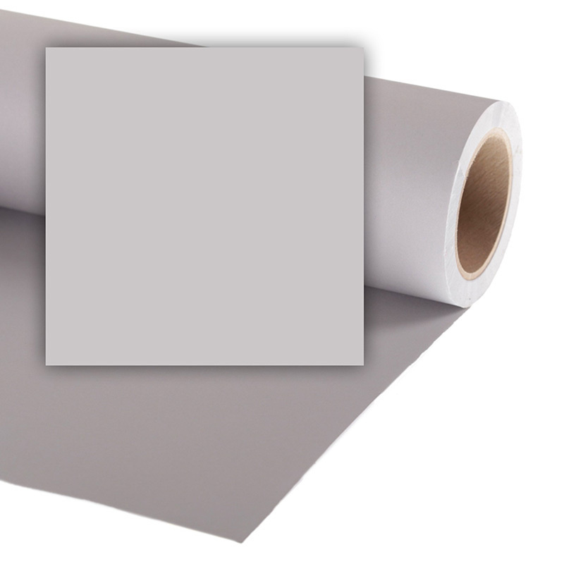 Бумажный фон FST 1.35 X 11M Quartz/Фотофон бумажный серый,белый /студийный фон/ модельная съемка/фон #1