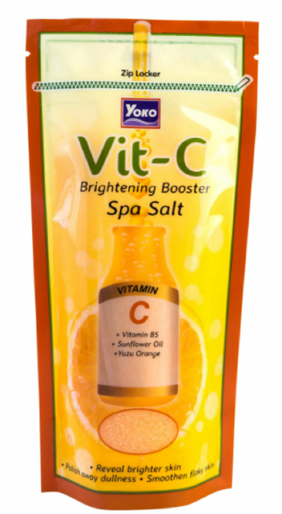 Скраб для тела Yoko солевой Витамин С для сияния кожи Spa Salt, 300гр, Тайланд  #1