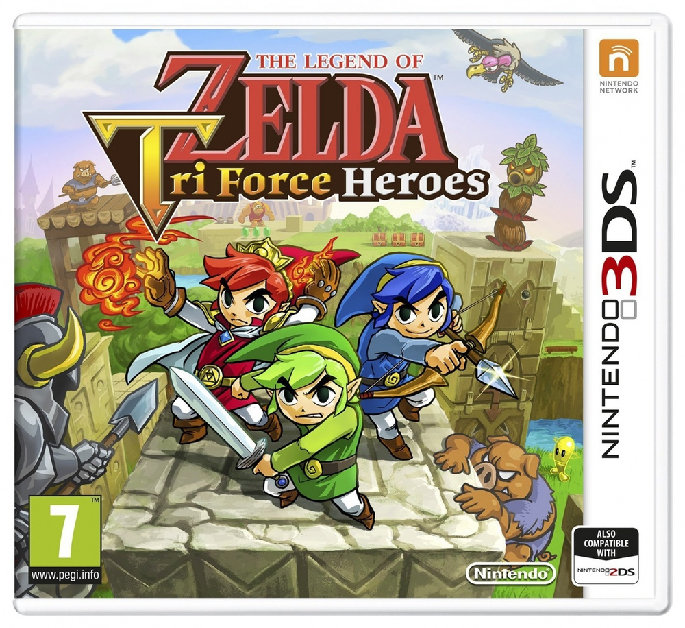 Игра The Legend of Zelda: Tri Force Heroes (Nintendo 3DS, Английская версия) #1