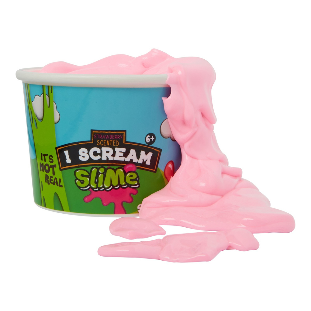 Жвачка для рук "I-Scream Slime" Мороженное, цвет розовый #1