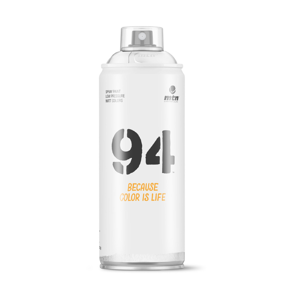 Краска аэрозольная матовая MTN 94 для граффити RV-9010 White белый, 400 мл  #1