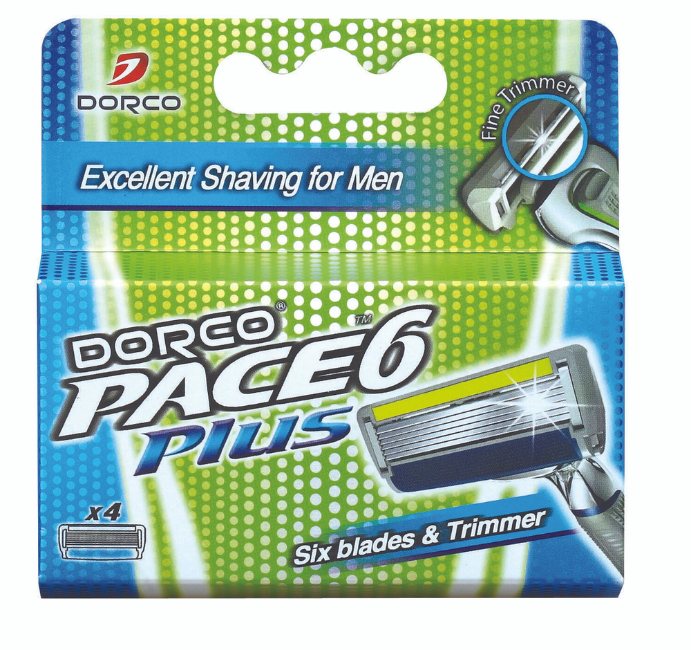 Сменные кассеты для бритья Dorco Pace 6 & Trimmer #1