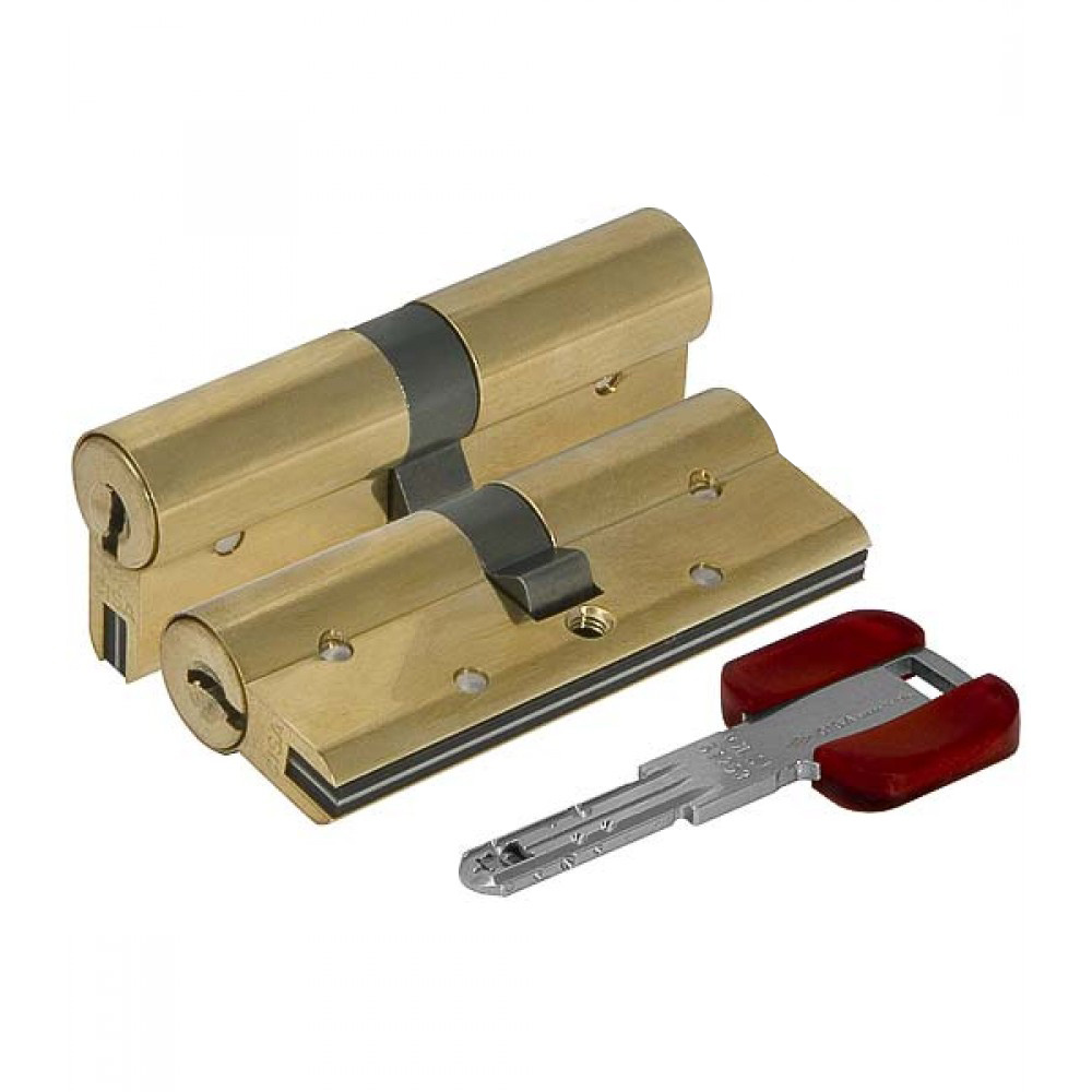 Цилиндровый механизм CISA RS3 S 75 мм.(35+40) ключ/ключ латунь (личинка замка, сердцевина, секретка, #1