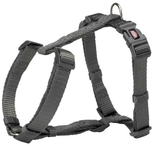 Шлейка для собак прогулочная H-Harness, XXS-XS 20-32/10 мм, графитовый.  #1