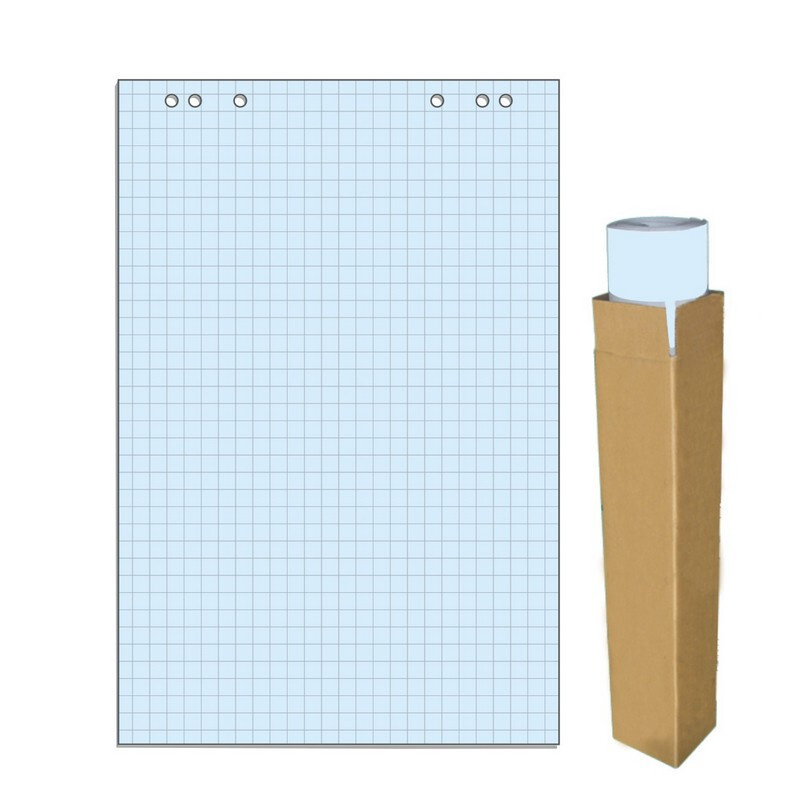 Бумага для флипчартов голубая пастель клетка 68.0х98.0 20 лист.80гр.  #1