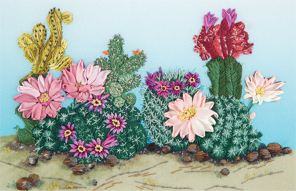 Набор для вышивания PANNA "Живая картина" JК-2131 "Весна в пустыне" 24х16.5 см  #1